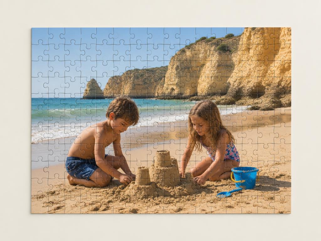 Puzzle 100 peças com fotografia de família