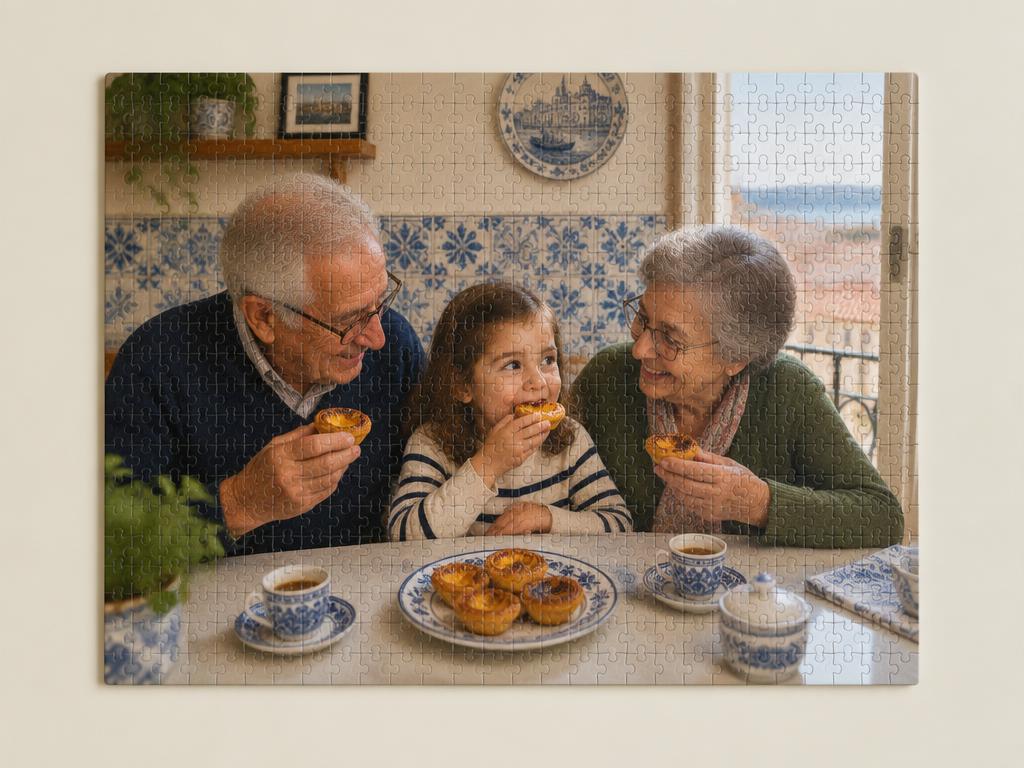 Puzzle 1000 peças com fotografia de família