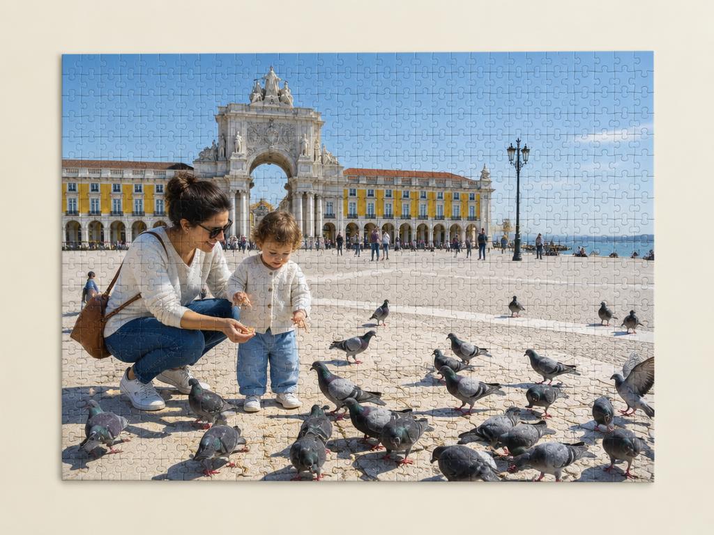 Puzzle 1500 peças com fotografia de família