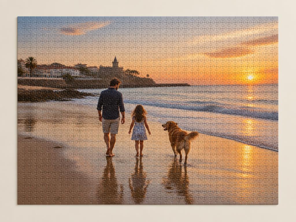 Puzzle 2000 peças com fotografia de família